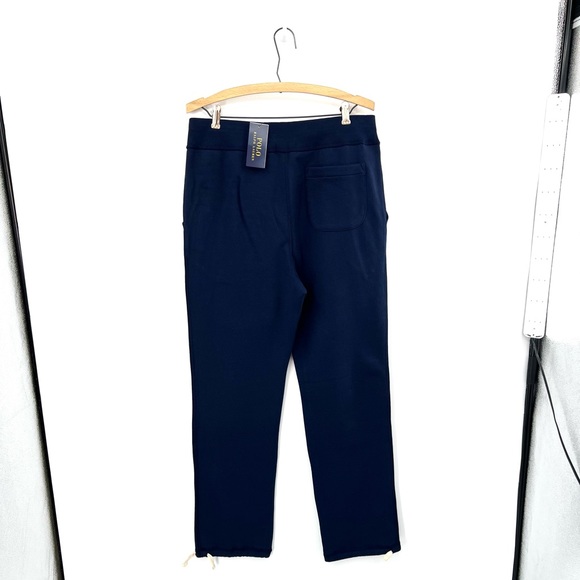 Polo Ralph Lauren Fleece ‘Cruise Navy/Yellow’ Sweat Pants Men’s Size Medium - Picture 2 of 2